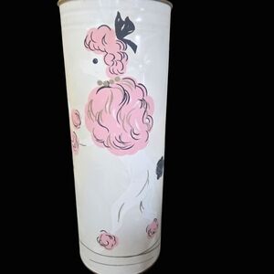 Vintage poodle toilet paper holder